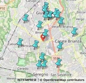 Mappa Viale Lario, 20833 Giussano MB, Italia (2.048)