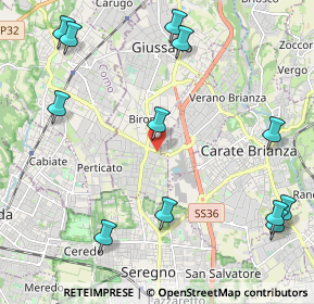 Mappa Viale Lario, 20833 Giussano MB, Italia (2.73083)