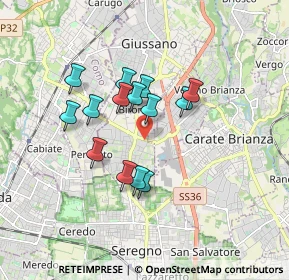 Mappa Viale Lario, 20833 Giussano MB, Italia (1.375)