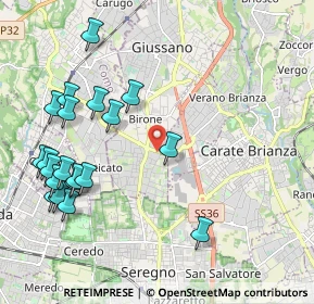 Mappa Viale Lario, 20833 Giussano MB, Italia (2.403)