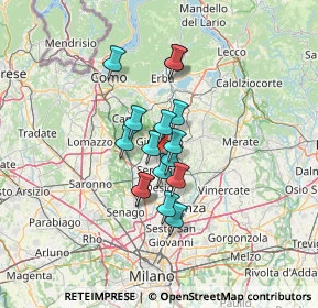 Mappa Viale Lario, 20833 Giussano MB, Italia (9.05313)