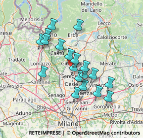 Mappa Viale Lario, 20833 Giussano MB, Italia (11.87895)