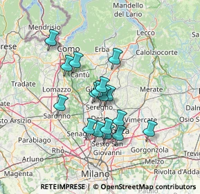 Mappa Viale Lario, 20833 Giussano MB, Italia (10.95235)