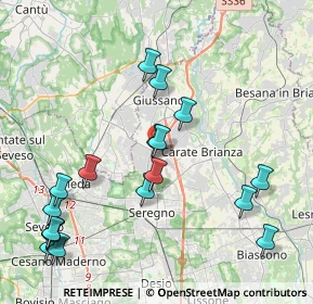 Mappa Viale Lario, 20833 Giussano MB, Italia (4.70667)