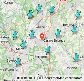Mappa Viale Lario, 20833 Giussano MB, Italia (4.86308)