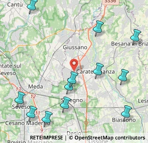Mappa Viale Lario, 20833 Giussano MB, Italia (5.25167)
