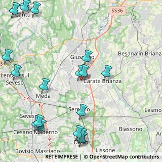 Mappa Viale Lario, 20833 Giussano MB, Italia (6.18)
