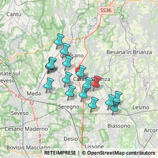 Mappa Via F. Petrarca, 20843 Carate Brianza MB, Italia (3.07941)