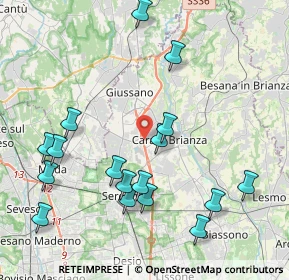 Mappa Via F. Petrarca, 20843 Carate Brianza MB, Italia (4.50353)