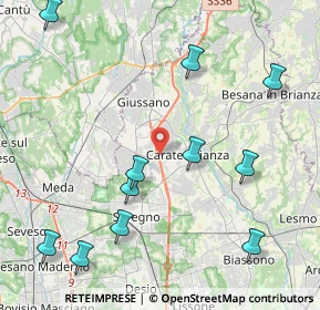 Mappa Via F. Petrarca, 20843 Carate Brianza MB, Italia (5.02545)