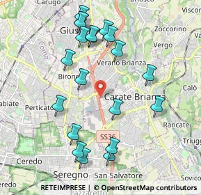Mappa Via F. Petrarca, 20843 Carate Brianza MB, Italia (2.0845)