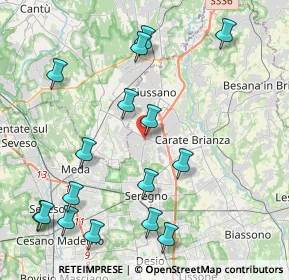 Mappa Piazza N. Sauro, 20833 Giussano MB, Italia (4.84938)