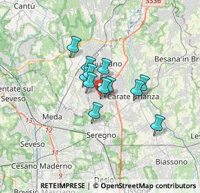 Mappa Piazza N. Sauro, 20833 Giussano MB, Italia (2.05)