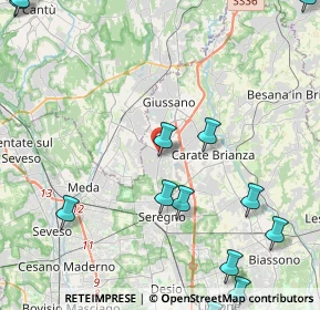 Mappa Piazza N. Sauro, 20833 Giussano MB, Italia (6.586)