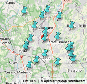 Mappa Piazza N. Sauro, 20833 Giussano MB, Italia (4.01)