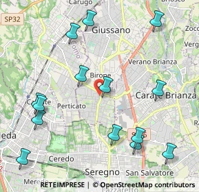 Mappa Piazza N. Sauro, 20833 Giussano MB, Italia (2.45429)