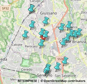Mappa Piazza N. Sauro, 20833 Giussano MB, Italia (2.083)