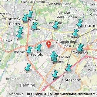 Mappa Via della Resistenza, 24048 Treviolo BG, Italia (2.387)