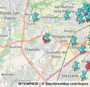 Mappa Via della Resistenza, 24048 Treviolo BG, Italia (3.5515)
