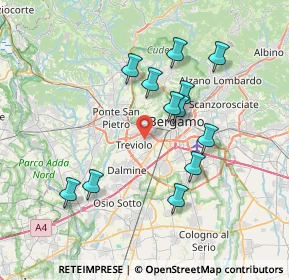 Mappa Via della Resistenza, 24048 Treviolo BG, Italia (6.84167)