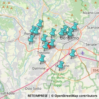 Mappa Via della Resistenza, 24048 Treviolo BG, Italia (3.08)