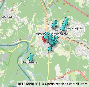 Mappa Via San Martino, 21019 Somma Lombardo VA, Italia (1.08083)