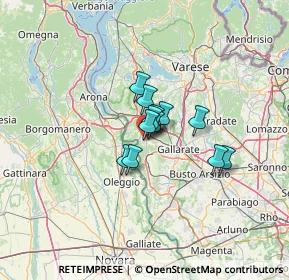 Mappa Via San Martino, 21019 Somma Lombardo VA, Italia (6.8275)