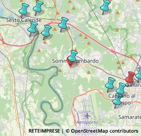 Mappa Via San Martino, 21019 Somma Lombardo VA, Italia (6.5175)