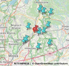 Mappa De Capitani, 23875 Osnago LC, Italia (6.18667)