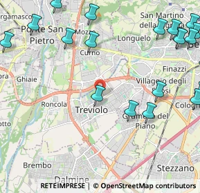 Mappa Via Don Pino Puglisi, 24048 Treviolo BG, Italia (3.061)