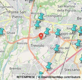 Mappa Via Don Pino Puglisi, 24048 Treviolo BG, Italia (3.2025)