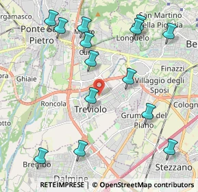 Mappa Via Don Pino Puglisi, 24048 Treviolo BG, Italia (2.39286)