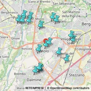 Mappa Via Don Pino Puglisi, 24048 Treviolo BG, Italia (2.23526)