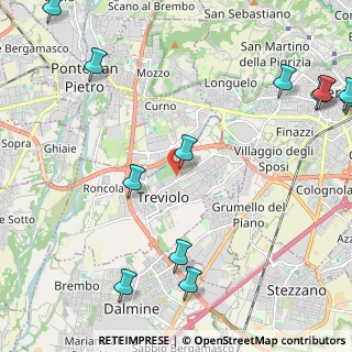 Mappa Via Don Pino Puglisi, 24048 Treviolo BG, Italia (3.1325)
