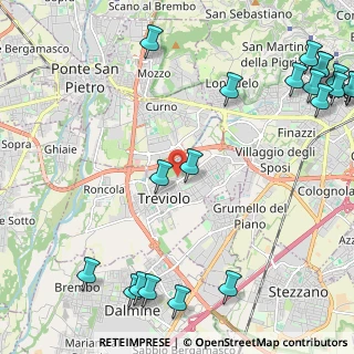 Mappa Via Don Pino Puglisi, 24048 Treviolo BG, Italia (3.29)