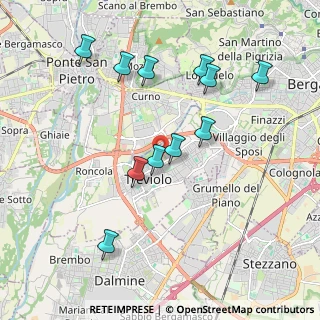 Mappa Via Don Pino Puglisi, 24048 Treviolo BG, Italia (1.87545)
