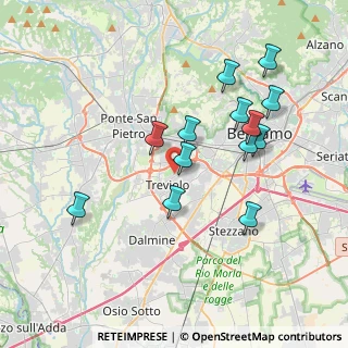 Mappa Via Don Pino Puglisi, 24048 Treviolo BG, Italia (3.59)