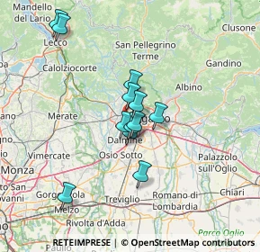 Mappa Via Don Pino Puglisi, 24048 Treviolo BG, Italia (10.68583)