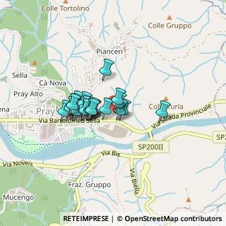 Mappa Via Martiri della Libertà, 13867 Pray BI, Italia (0.284)