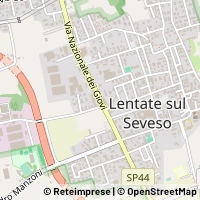 Hartă Lentate sul Seveso