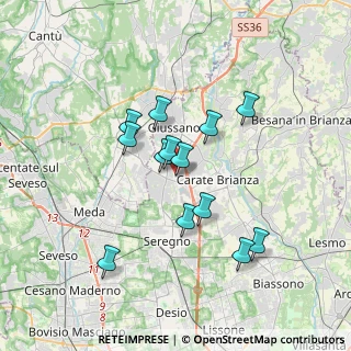 Mappa Via dei lavoratori ang, 20843 Verano Brianza MB, Italia (2.99231)