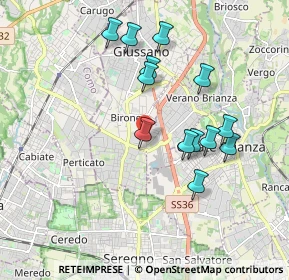 Mappa Via dei lavoratori ang, 20843 Verano Brianza MB, Italia (1.74077)