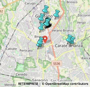 Mappa Via dei lavoratori ang, 20843 Verano Brianza MB, Italia (1.45)
