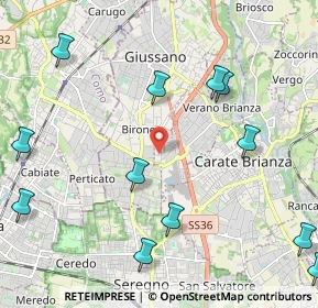 Mappa Via dei lavoratori ang, 20843 Verano Brianza MB, Italia (2.72417)
