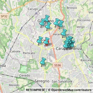 Mappa Via dei lavoratori ang, 20843 Verano Brianza MB, Italia (1.6825)