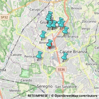 Mappa Via dei lavoratori ang, 20843 Verano Brianza MB, Italia (1.67692)
