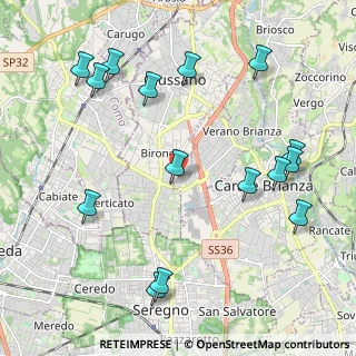 Mappa Via dei lavoratori ang, 20843 Verano Brianza MB, Italia (2.48467)