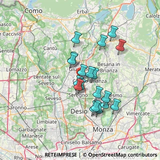 Mappa Via dei lavoratori ang, 20843 Verano Brianza MB, Italia (5.87474)