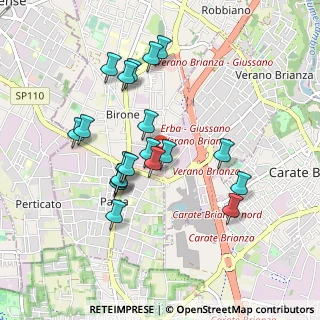 Mappa Via dei lavoratori ang, 20843 Verano Brianza MB, Italia (0.8455)