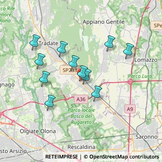 Mappa Via Anna Frank, 22076 Mozzate CO, Italia (3.36273)